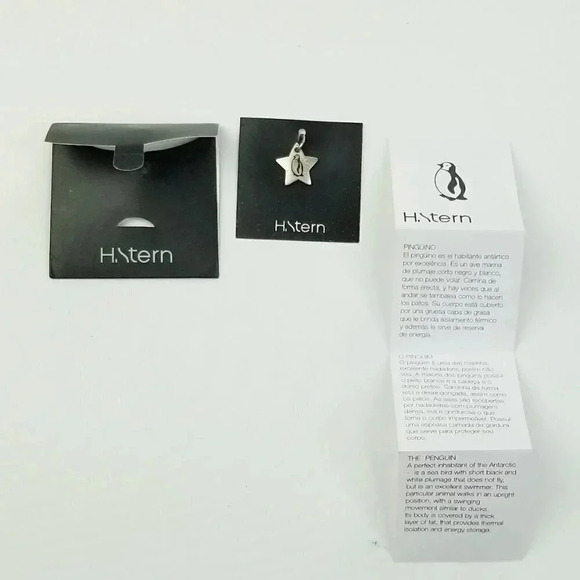 H. Stern Pewter The Penguin Charm Pendant. 1/2".  New - Picture 1 of 10